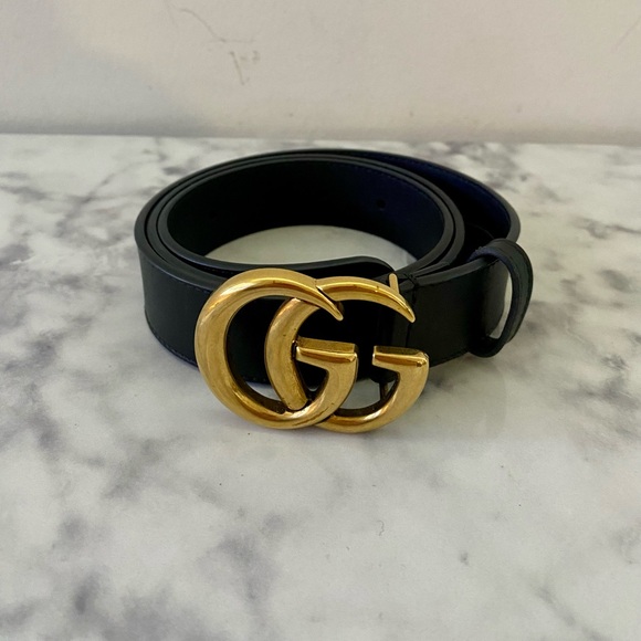 Authentic Gucci GG Marmont Wide Belt - Picture 2 of 3